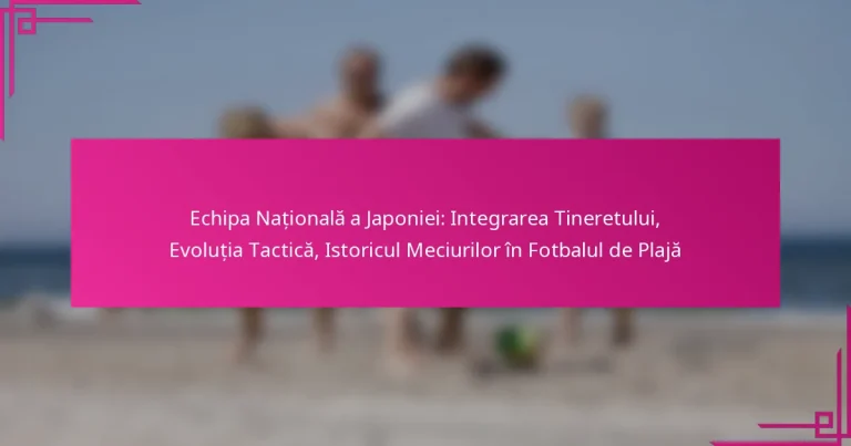 Echipa Națională a Japoniei: Integrarea Tineretului, Evoluția Tactică, Istoricul Meciurilor în Fotbalul de Plajă